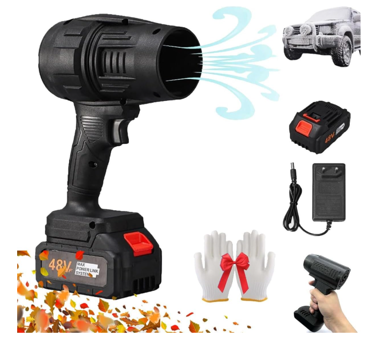 Blower Turbo Fan with 48V Large Battery | 2 Batteries | Box and charger